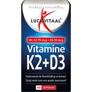 Lucovitaal Vitamine K2 + D3 60 capsules