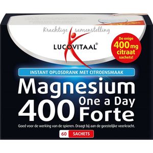Lucovitaal Magnesium citraat poeder 400mg (60sach)