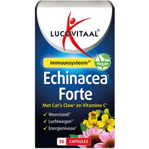 Lucovitaal Echinacea forte & cats claw & Vitamine C 30 capsules