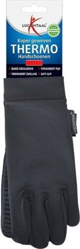 Lucovitaal Thermo handschoenen Koper geweven Maat S 1 paar
