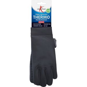 Lucovitaal Thermo handschoenen Koper geweven Maat M 1 paar