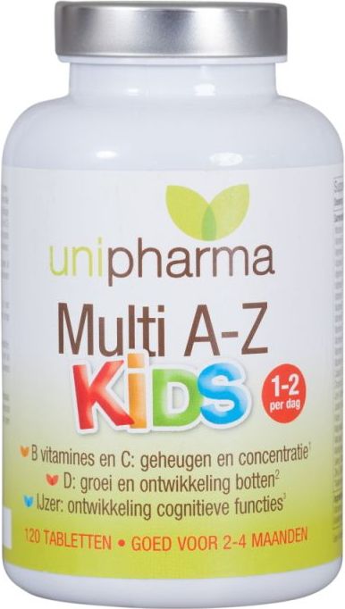 Unipharma - Multi A-Z Kids - Multivitaminen - Voor Kinderen - 1-2 Tabletten per Dag
