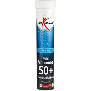 Lucovitaal Multi 50+ Bruistabletten Mangosmaak 20 bruistabletten