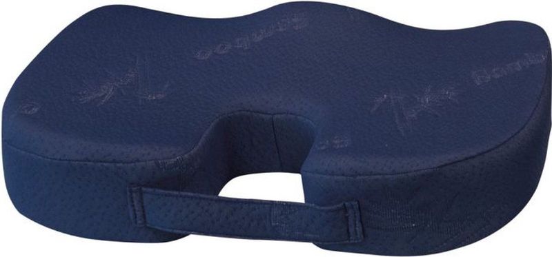 Lucovitaal Bamboe Steun Zitkussen Blauw