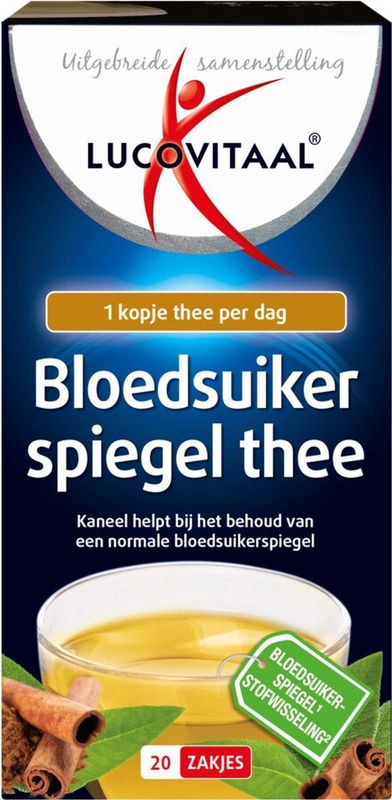 Lucovitaal Bloedsuikerspiegel Thee 20 zakjes