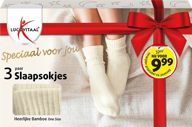 Lucovitaal - Giftbox Slaapsokjes - Bamboe - 3 Paar