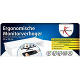 Lucovitaal - Ergonomische Monitorverhoger - Wit - Hout - 50x20 cm