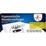 Lucovitaal - Ergonomische Monitorverhoger - Wit - Hout - 50x20 cm