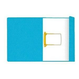 Clipmap Secolor A4 100% gerecycled karton 250gr blauw verpakt per 10 stuks