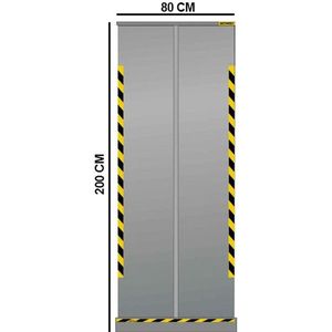 Jalema - Oprolbaar Scherm - Transparant - Vinyl - 200 x 80 cm