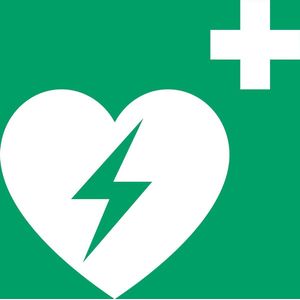 Djois waarschuwingsbord AED (200 x 200 mm)