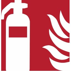 Djois waarschuwingsbord brandblusser (150 x 150 mm)