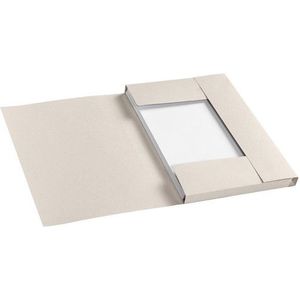 Dossiermap Secolor Tree-Free A4 3 kleppen 226gr grijs - 10 stuks