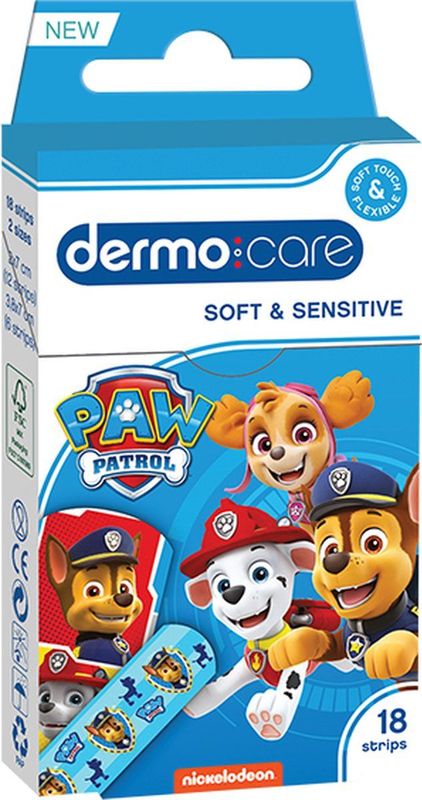 Dermo Care - Paw Patrol - Soft & Sensitive - Pleisters - 18 stuks