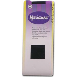 Marianne - Pantysokje - White - Katoen - Polyamide