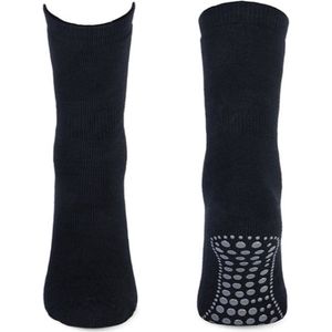 Homepads Antislip sokken donkerblauw 1-paar - Katoenen Grip huissokken
