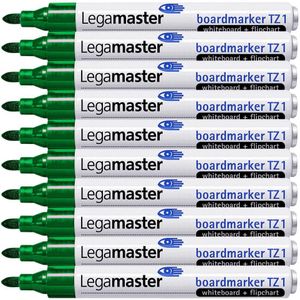 Legamaster TZ 1 Whiteboard- und Flipchart-Marker grün 1,5 - 3,0 mm, 10 St.