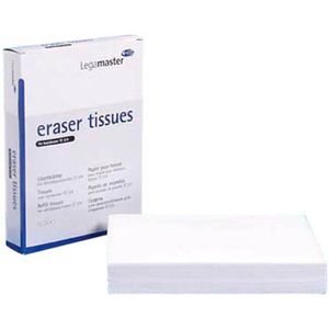 Legamaster 7-120600 wispapier voor het bijvullen van whiteboard-wismachine TZ 4, 100 vellen, 22 x 16,2 cm
