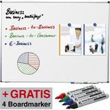 AKTION: Legamaster Whiteboard PREMIUM 90,0 x 60,0 cm weiß spezialbeschichteter Stahl + GRATIS 4 Boardmarker TZ 100 farbsortiert
