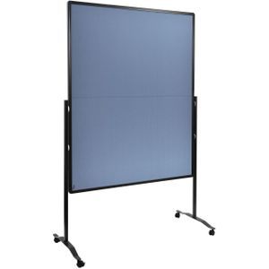 Legamaster 7-205210 Premium Plus vouwbord van aluminium met viltcoating, blauw/grijs