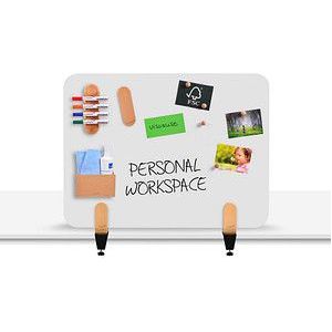 Legamaster Whiteboard-Tischtrennwand Elements, Stahl emailliert, inkl. 2 Tischklemmen, B 800 x H 600 x T 11 mm