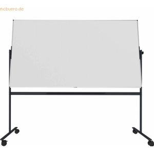 Stativ-Drehtafel Legamaster UNITE PLUS, magnetisch, drehbar um 360°, B 2200 x T 12,6 x H 1200 mm, emaillierter Keramikstahl, weiß