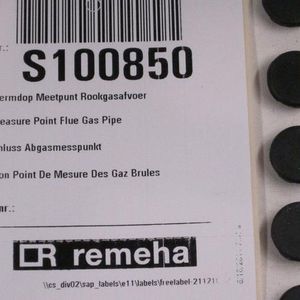 Remeha S100850 Calenta beschermdop meetpunt rookgasafvoer