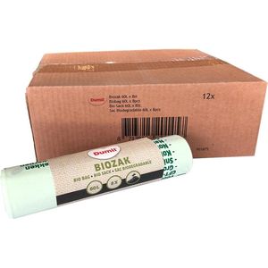 Dumil Bio Afvalzak 60 liter, 60 x 80 cm, groen