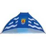Beachshelter windscherm blauw Zeeland vlag 270 x 120 cm - Strandtent - Zon/wind bescherming voor kinderen