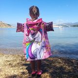 Unicorn - Kinderponcho - Multicolor - Microfiber