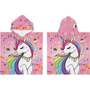 Unicorn - Kinderponcho - Multicolor - Microfiber