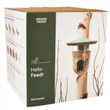 Singing Friend Hello Feedr - Vogelvoederhuisje Hangend - Groen - 17.5 x 19 cm