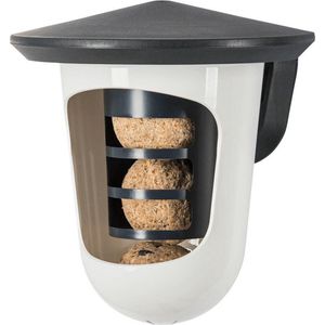 Singing Friend Multi Feedr - Vogelvoederhuisje - Grijs Wit - 17.5 x 19 cm