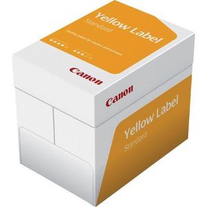 Kopieerpapier yellow label standaard a4 80gr wit | Pak a 500 vel | 5 stuks