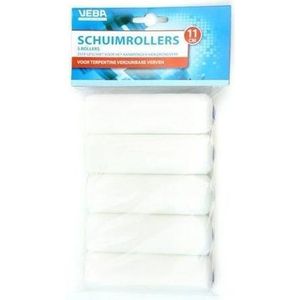 VEBA Verfroller Schuim - 11cm - 5 stuks