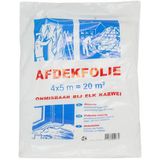 Afdekfolie - Transparant - 4 x 5 m - 100% PVC