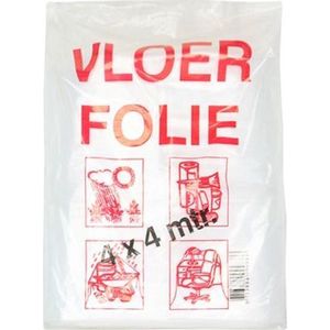 Afdekfolie - Vloerfolie - 4 x 4 m - Extra Sterk