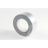 Veba Duct tape/reparatietape - zilver - 50 meter x 48 mm - textielbasis - universele allestape