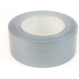 Veba Duct tape/reparatietape - zilver - 50 meter x 48 mm - textielbasis - universele allestape