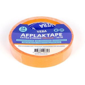 Kwaliteit afplaktape ORANGE 24mm x 50 Meter