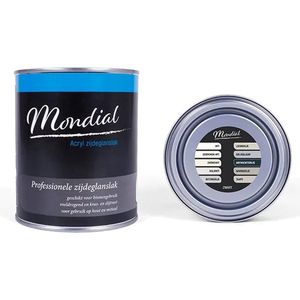 Verf voor binnen -Mondial Zijdeglans RAL7016 Antracietgrijs 750ml