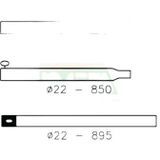 Campking Nokstok 180-220cm, 22mm staal