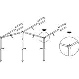 Campking Luifelframe Ameland L 25/22 Mm :Alu - Frames -