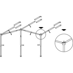 Campking Luifelframe Ameland L 25/22 Mm :Alu - Frames -