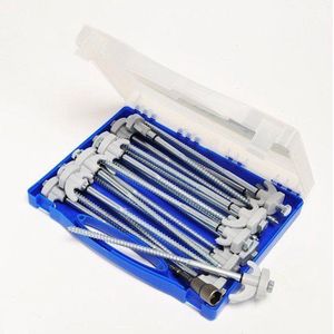 Umefa Rotspennen 23cm, 18 Stuks In Kunststof Draagkoffer grijs Umefa