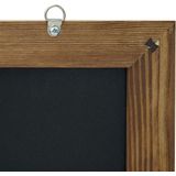 EUROPEL Schoolbord, wandbord, frame, krijtmarker schrijven, voor thuis, keuken, kantoor, school, bar, decoratie voor feestelijke evenementen, leisteen, herinnering, bericht, reclame (60 x 84 cm)