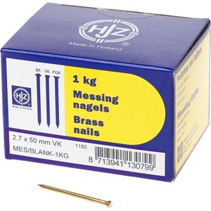 Hjz - Verloren Kop - Spijkers - Messing - Diameter 2,7 mm - Verpakking 1 kg