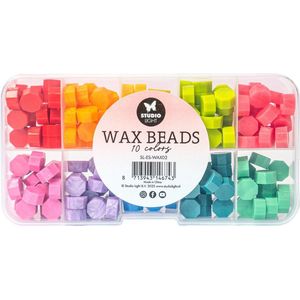 Wax beads 10 kleuren bright - Essentials nr. 02