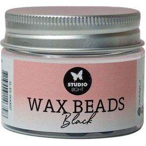 Studio Light - Wax Beads - Zwart - Voor Waxzegels - 3 Stuks