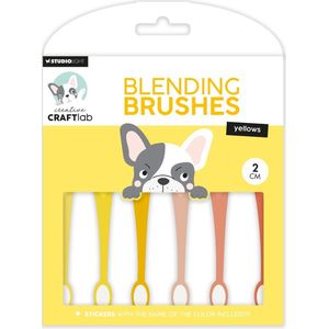 Studio Light - Blending Brushes - Geel - Zes Stuks